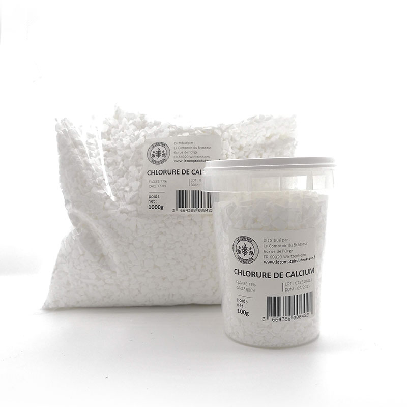 Chlorure de Calcium 77-80% - E509 - Le Comptoir du Brasseur