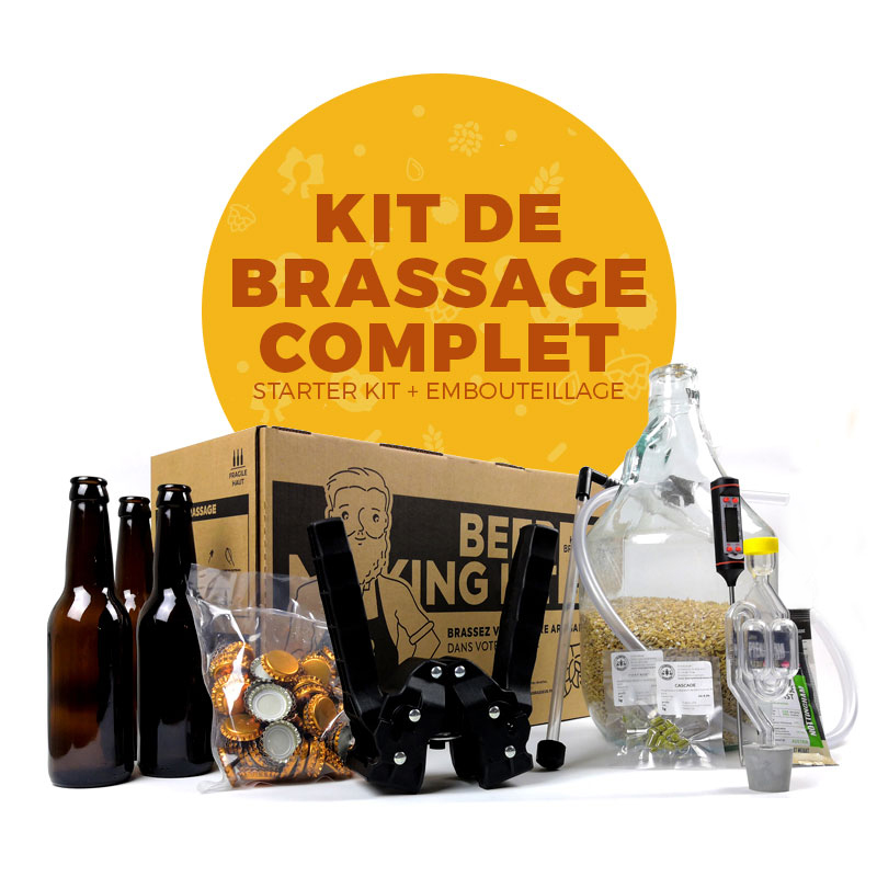 Premium : Kit de Brassage + Kit embouteillage - Le Comptoir du Brasseur